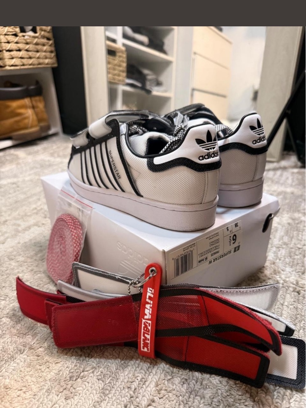 adidas White & Black Men’s Low-Top Sneakers